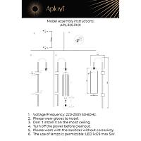 Дополнительная картинка APL.325.31.01 Светильник настенный Aployt Arian