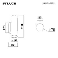 SL1194.411.01 Светильник настенный ST-Luce EARTHY