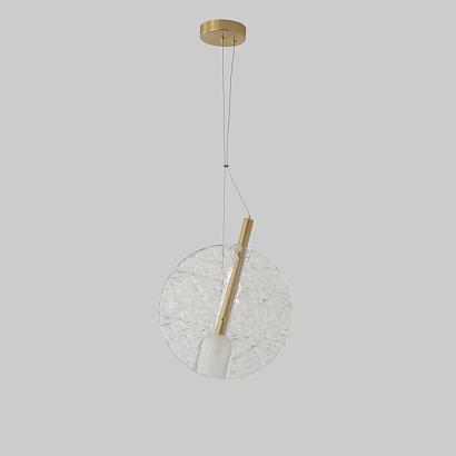 Подвесные Светильник подвесной Crystal Lux FROZEN SP1 BRASS Crystal Lux 3990/201, доставка по Казахстану 