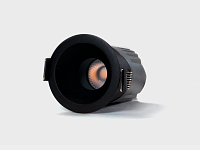 RC-D52-7-BL-NW65, светильник встраиваемый, 7Вт, черный, IP65, 55 гр, 4000К, D52, поворотный, доставка по Казахстану 