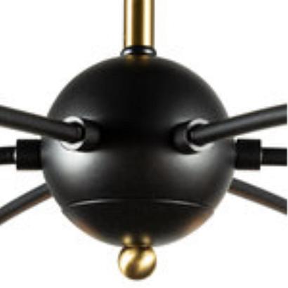 потолочная люстра arte lamp glasgow a1963pl-6bk, доставка по Казахстану 