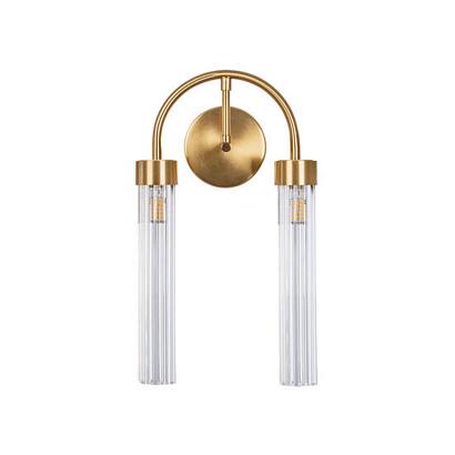 С 2 плафонами на стену Бра Arte Lamp BORGIA A4088AP-2AB, доставка по Казахстану 