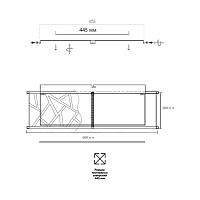 люстры 7700/60l avra led sn светильник с пультом ду fabiana, доставка по Казахстану 
