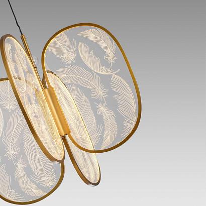 6664/53l l-vision odl_ex24  015  подвесной светильник ip20 led 54w 3000лм 3000k piuma, доставка по Казахстану 