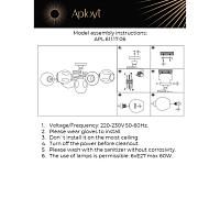 люстры потолочная люстра aployt flor apl.611.17.06, доставка по Казахстану 