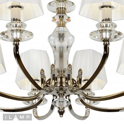 люстры подвесная люстра ilamp holywood p9399-8 nic, доставка по Казахстану 