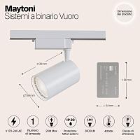Дополнительная картинка Трековый светильник Maytoni Technical TR003-1-30W4K-W