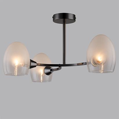 люстры 6513/3c moderni ln23 черный потолочный светильник e14 3*40w 220v kendall, доставка по Казахстану 