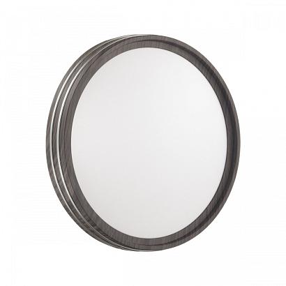Настенно-потолочные 7604/СL PALE SN 022 Светильник пластик/белый/венге/хром LED 30Вт без ДУ 4000К D280 IP43 TROSTO, доставка по Казахстану 