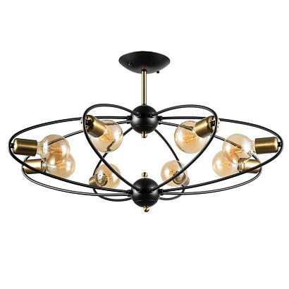 купить Потолочная люстра Arte Lamp Glasgow A1963PL-8BK в Алматы, svet.kz, доставка по Казахстану 