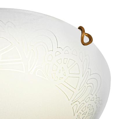 люстры 7602/dl snok sn светильник стекло/белое/золото led 48вт 4000k d405 ip20 ammonite, доставка по Казахстану 