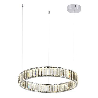 4930/30l l-vision odl24 000  хром/прозрачный металл/хрусталь люстра led 30w 4000k 3570лм vekia, доставка по Казахстану 