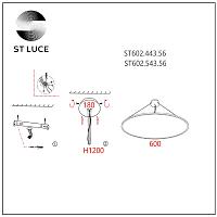 Дополнительная картинка Подвесной светодиодный светильник ST Luce ST602.443.56