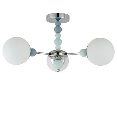 Потолочные 6525/3C MODERNI LN23 хром Потолочный светильник E14 3*40W 220V SUNDAY, доставка по Казахстану 