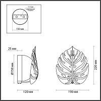Бра Odeon Light Modern Jungle 4865/1W