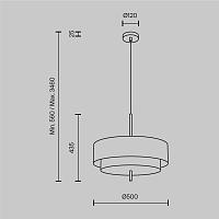 Дополнительная картинка Подвесной светильник Maytoni MOD613PL-05GR1