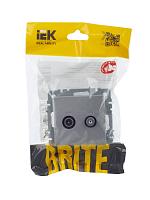 BRITE Роз. двойная TV+SAT РТВ/РСп12-БрА алюм. IEK 