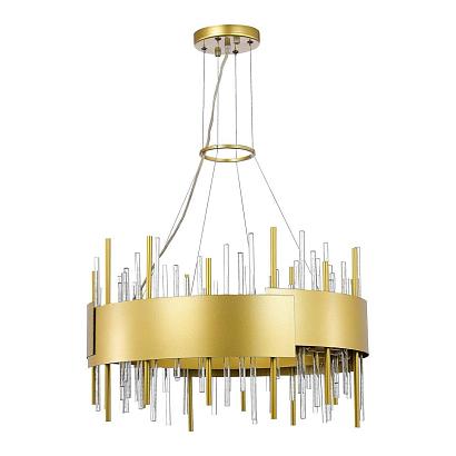 люстры sl1633.203.12 люстра подвесная st-luce матовое золото/матовое золото,прозрачный e14 12*40w, доставка по Казахстану 