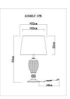 Дополнительная картинка Настольная лампа Arte Lamp Radison A1550LT-1PB