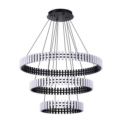 люстры sl6203.403.105 люстра подвесная st-luce черный/белый led 1*105w 3000k, доставка по Казахстану 