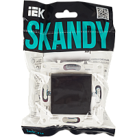 SKANDY Выключ. 1-кл. перекр. 10А SK-V03Bl черн. IEK 
