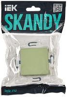 SKANDY Выключ. 1-кл. прох. 10А SK-V02M мятн. IEK 