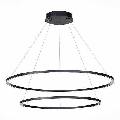 люстры st605.403.91 cветильник подвесной  smart st-luce черный/белый led 1*91w 2800-6500k, доставка по Казахстану 