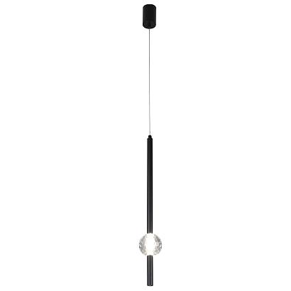 светильник подвесной crystal lux elvira sp8w led 4000k black crystal lux 0490/202, доставка по Казахстану 