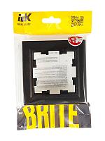 BRITE Рамка 1-мест. IP44 РУ-1-БрЧ-44 черн. IEK 