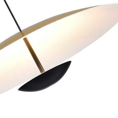 sl6502.213.01 светильник подвесной st-luce золотистый,черный/золотистый led 1*40w 3000k, доставка по Казахстану 