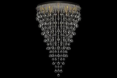 люстры подвесная хрустальная люстра arti lampadari flusso h 1.4.80.615 n, доставка по Казахстану 