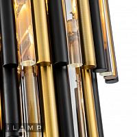 Дополнительная картинка Настенный светильник iLamp Tribeca 097B-3 Matt Bronze&Black