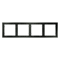 Рамка пластиковая VOLTUM S70 на 4 поста, (титан) VLS100406 