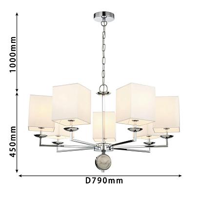 люстры подвесная люстра favourite diva 2821-7p, доставка по Казахстану 