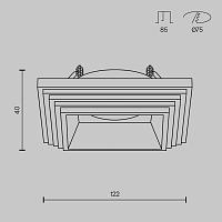Дополнительная картинка Встраиваемый светильник Maytoni Gyps DL005-1-01-W