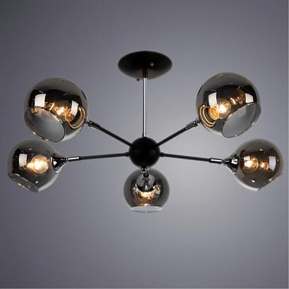 потолочная люстра arte lamp lagos a2708pl-5bk, доставка по Казахстану 