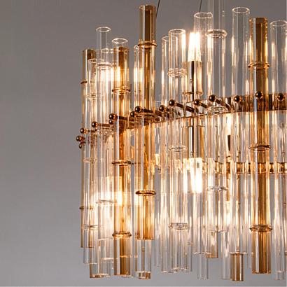 подвесная люстра arte lamp crystalla a4111lm-16go, доставка по Казахстану 