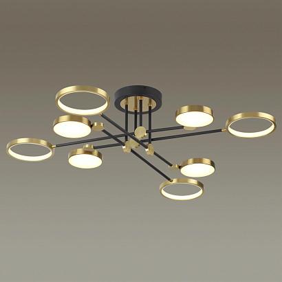Потолочные Потолочная светодиодная люстра Odeon Light Midcent Denzel 4320/75CL, доставка по Казахстану 