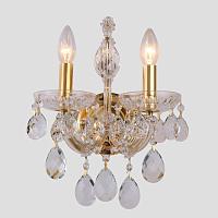 Дополнительная картинка Бра Crystal Lux ISABEL AP2 GOLD/TRANSPARENT Crystal Lux 2080/402