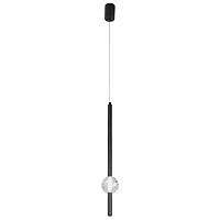 светильник подвесной crystal lux elvira sp8w led 4000k black crystal lux 0490/202, доставка по Казахстану 