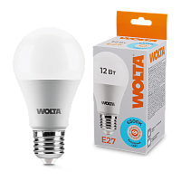 Светодиодная лампа  WOLTA 25W60BL12E27  Груша  A60 12Вт 1080лм 6500К Е27 1/50 купить в Алматы svet.kz