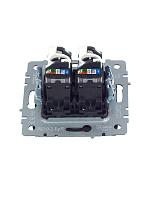 BRITE Роз. комп. 2-ая RJ45 кат.5E РК10-2-БрЧ черн. IEK 