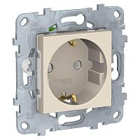 Розетка Schneider Electric Unica New с/з без шторок 16A 250V NU505644 