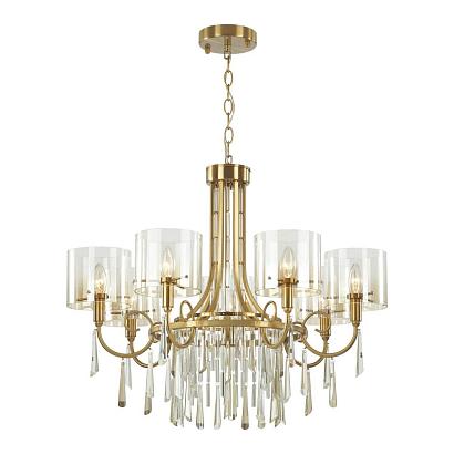 люстры 4886/7 hall odl_ex23 41 бронзовый/янтарн./металл/стекло люстра e14 7*40w nicole, доставка по Казахстану 