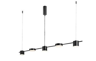 светильник подвесной crystal lux tristan sp5 l1200 black crystal lux 3690/205, доставка по Казахстану 