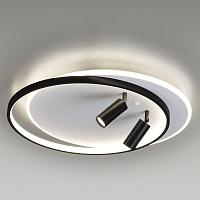 люстры 5603/75cl ledio ln23 028 белый, черный люстра потолочная led 75w 3000-6000к 6117лм 220v naoko, доставка по Казахстану 