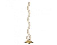 NEWPORT 8240 8240/FL gold NEW , Торшер , Gold Сlear crystal L25*25*H140 cm LED strip 42W 3100K 4200 купить в Алматы svet.kz