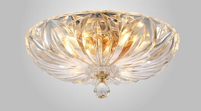 Потолочные Светильник потолочный Crystal Lux DENIS D400 GOLD Crystal Lux 1551/104, доставка по Казахстану 