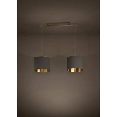 люстры 390336 люстра santandria, 2x40w (e27), l1050, b350, h1500, сталь, дерево, матовая латунь, коричневый, доставка по Казахстану 