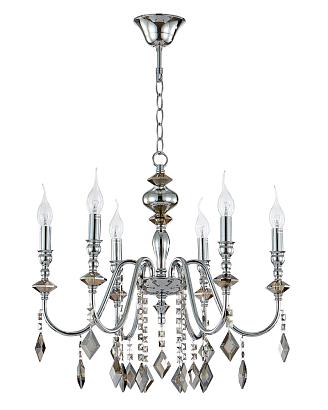 люстра crystal lux mercedes sp6 chrome/smoke crystal lux 0950/306, доставка по Казахстану 